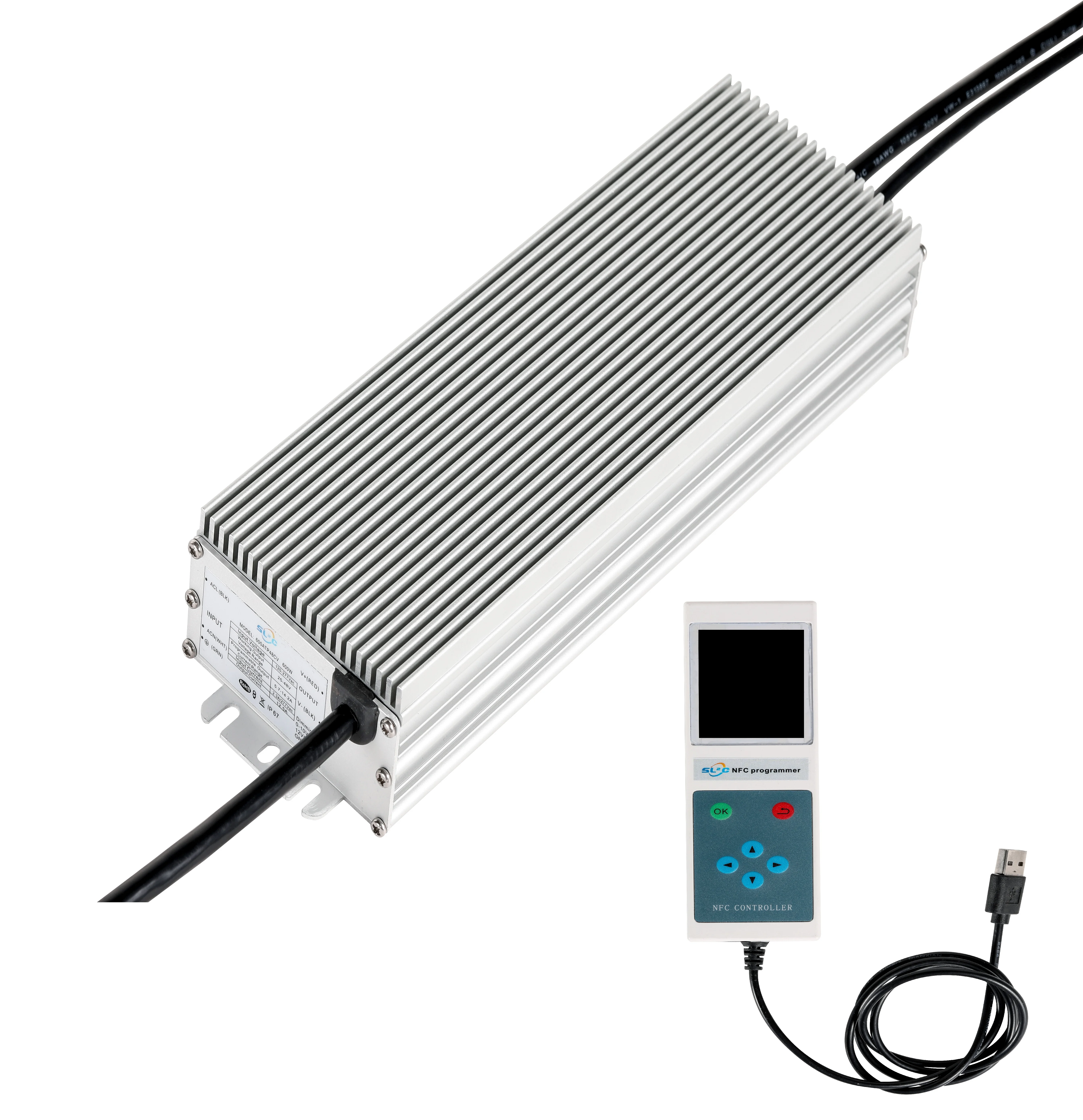 Controlador LED programable para iluminación de cultivo, 600AHP48CV, 600W, 25-48VDC, 380VAC