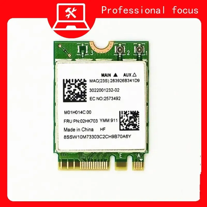 For E460 E465 E470 E475 E560 E570 WiFi Wireless AC Card RTL8822CE Bluetooth5.0 - Compatible with FRU Network Card 02HK703