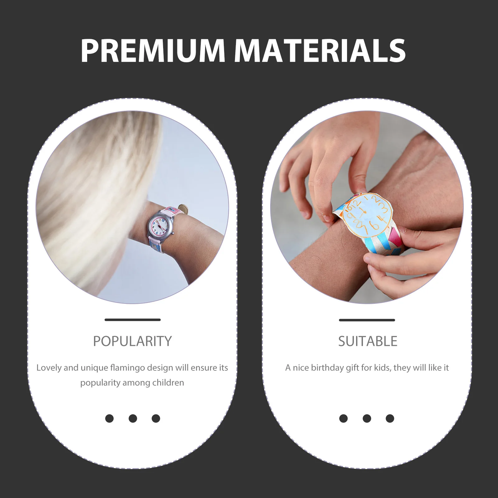 1 قطعة ساعة فلامنغو سيليكون كوارتز ساعة هدية عيد ميلاد للطلاب رائعتين مقاوم للماء تصميم متين إبداعي #5