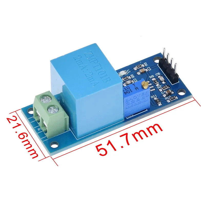 1/2~50/100Pcs Voltage Sensor Module ZMPT101B Voltage Transformer Module Single-phase AC Active Output High Precision