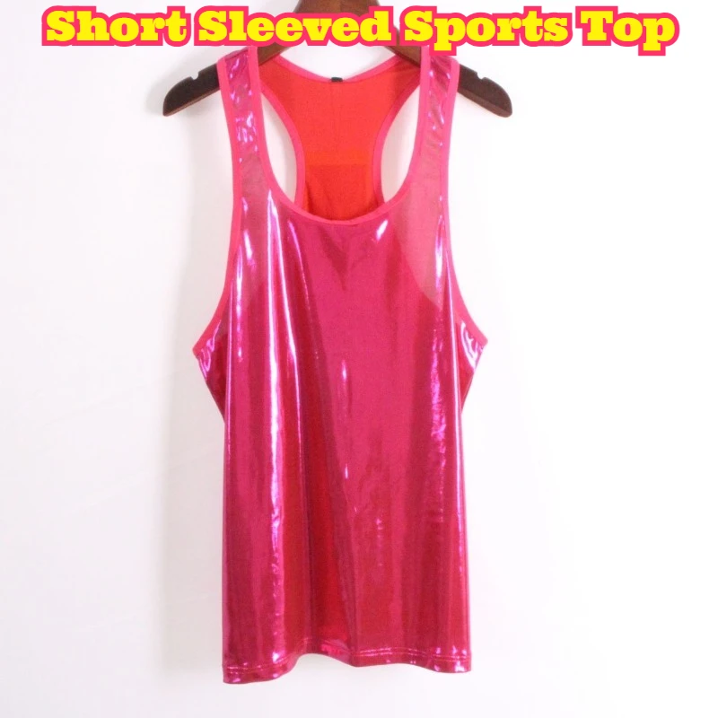 top-senza-maniche-da-uomo-estivo-rosa-liquido-con-paillettes-vestibilita-ampia-elegante-versatile-per-palcoscenico-sport-di-tendenza-comodo-alla-moda-abbigliamento-casual-nuovo