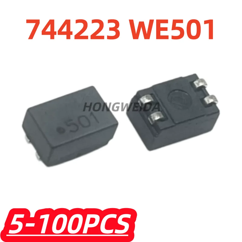 Image of 5-100 Stück/Los 100% Neu 744223 WE501 Gleichtaktdrossel 500UH 1A 80V SMD Drossel-Filter