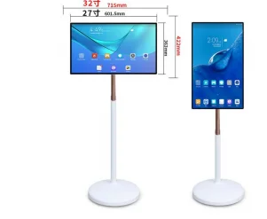 Televisor Inteligente Portátil con Pantalla Táctil de 32 Pulgadas, Consola de Juegos con Pantalla Táctil Inteligente Android