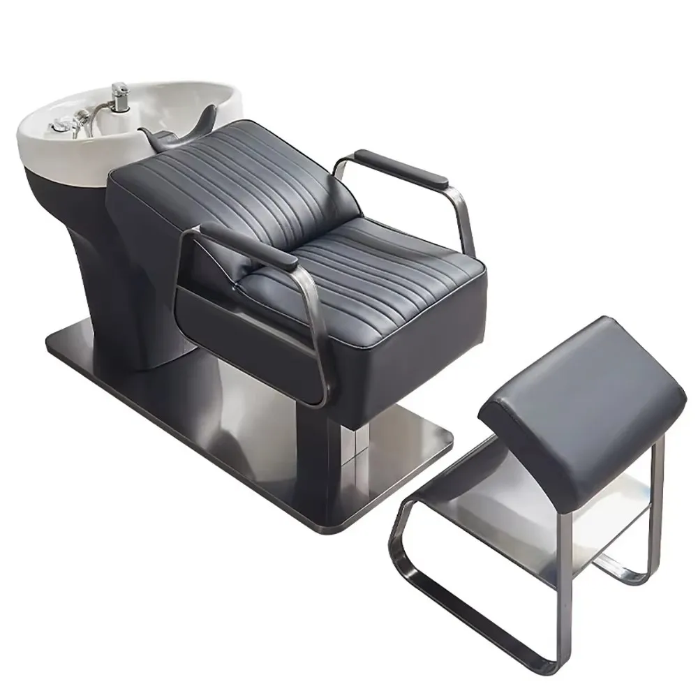 

Unique Comfortable Hair Shampoo Bed Portable Ergonomic Unique Fashion Shampoo Bed Simple Lounge Cadeira De Barbearia Furniture