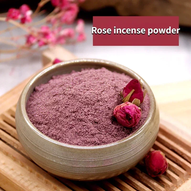 50g/ Bag Rose Incense Powder Natural Handmade Thread/Tower Incense Sachet Toilet Soap Aromatherapy Supplies To Make Raw Material