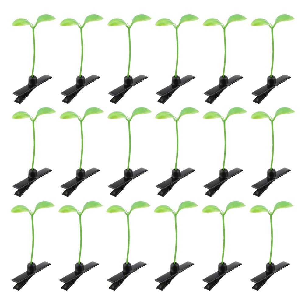 

70Pcs Cute Sprout Hair Clips Small Claws Lightweight Portable Adorable Hair Ornaments for Bean Sprout Clips