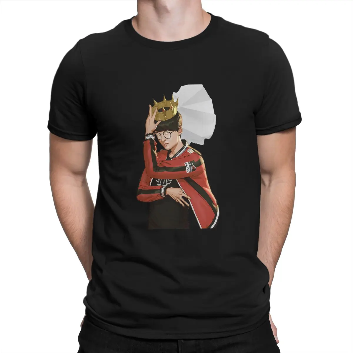 Мужская футболка Faker LPL LCK LEC LCS S13 LOL, топы с круглым вырезом, тканевая футболка с юмором, идея для подарка высшего качества