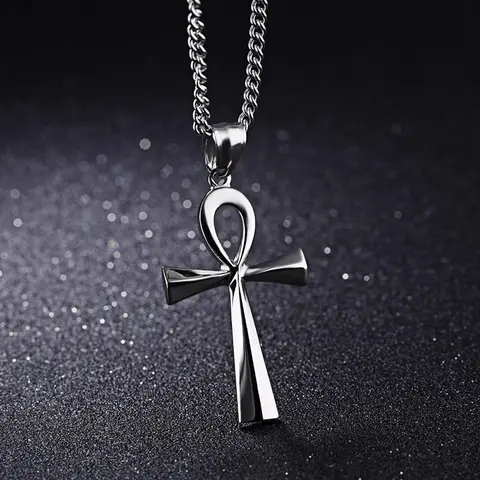 Amulet Pendant Egyptian Ankh Crucifix Necklaces Pendants  Symbol of Life Cross Necklaces Jewelry Wholesale