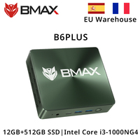 BMAX B6 Plus Mini PC Intel Core i3-1000NG4 up to 3.2GHz, 12GB LPDDR4 512GB SSD Wi-Fi 5 BT 4.2 3.5mm Audio Windows 11 Pro minipc