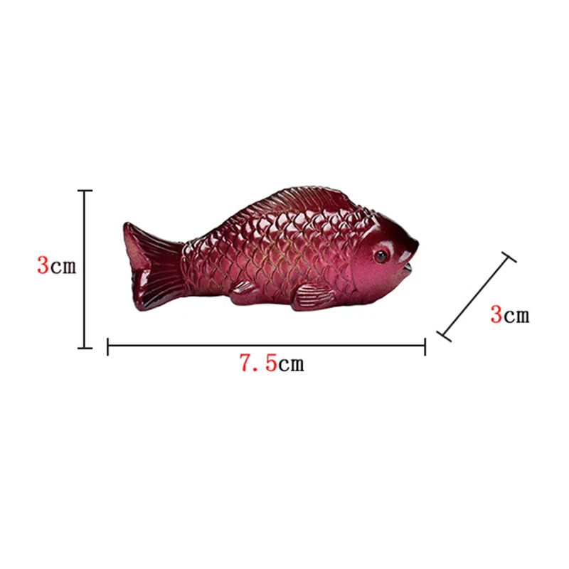 Creative Small Tea Pet Color Change Koi Carp Decor Desktop Tea Table Ornaments Decorations Happiness Teaware Accessories