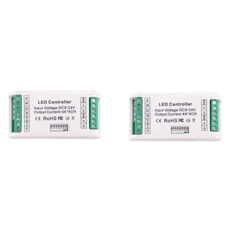 

AA05 2X Мини-декодер DMX RGBW на 4 канала, 16А, контроллер для светодиодных лент RGB RGBW, диммер DMX 512, драйвер для светодиодных лент, DC9-24V