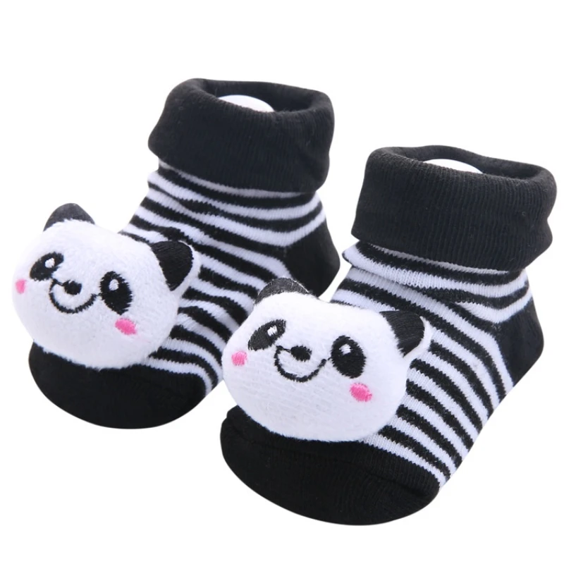 Fall Winter 0-1 Year Old Baby Socks Cute 3D Cartoon Doll Socks Warm Cute Socks Baby Girl Boy Socks