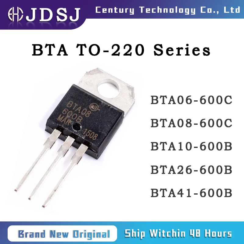 10PCS BTA06-600C BTA08-600C BTA10-600B BTA26-600B BTA41-600B Brand New Original IC Chip