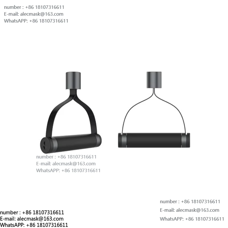 

High-quality plastic and metal black + gray fitness pull-up grip for chest workouts