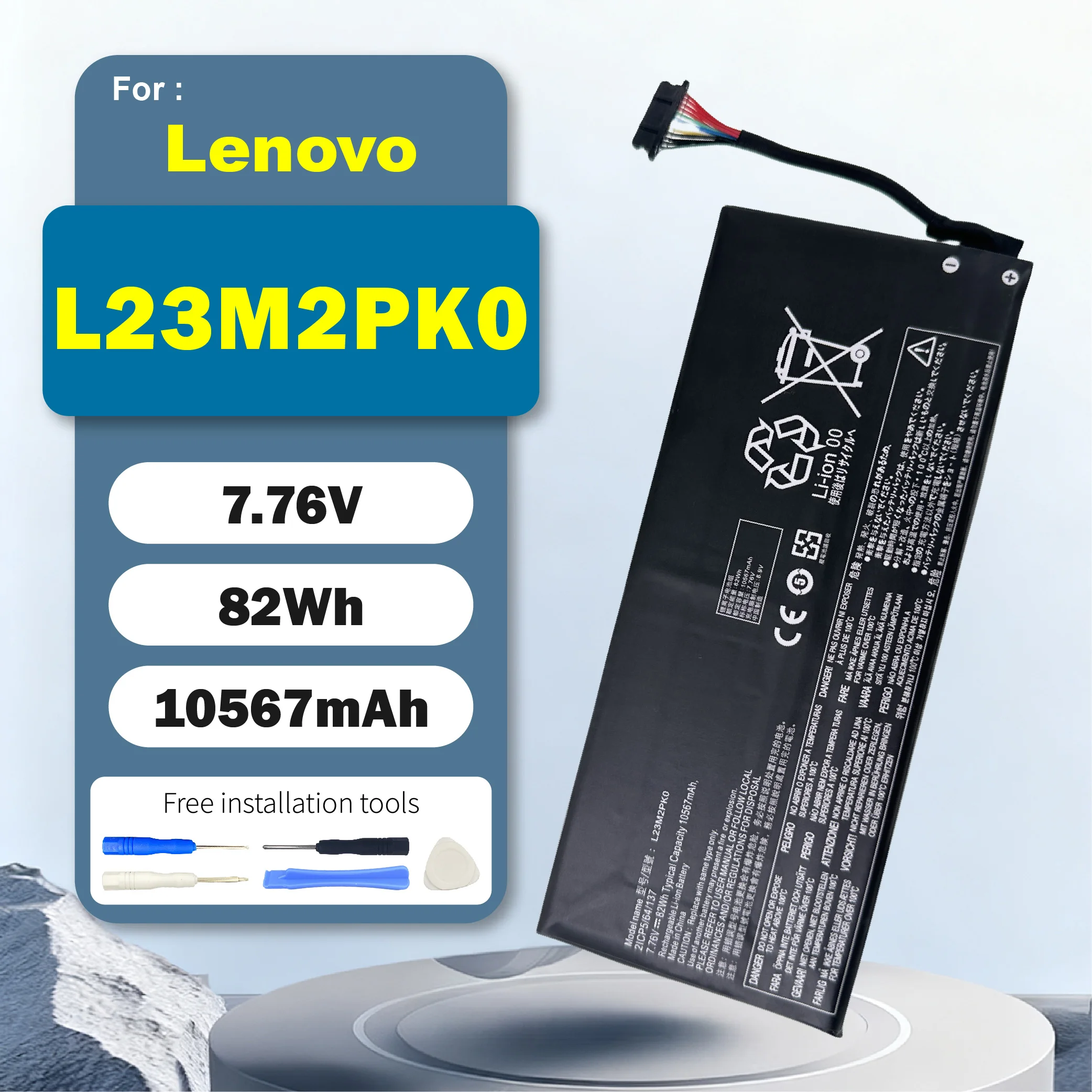 L23M2PK0 Replacement Battery for Legion Go 8APU1 AMD Handheld Compatible with L23B2PK0 5B11M36298 High Capacity Long-Lasting