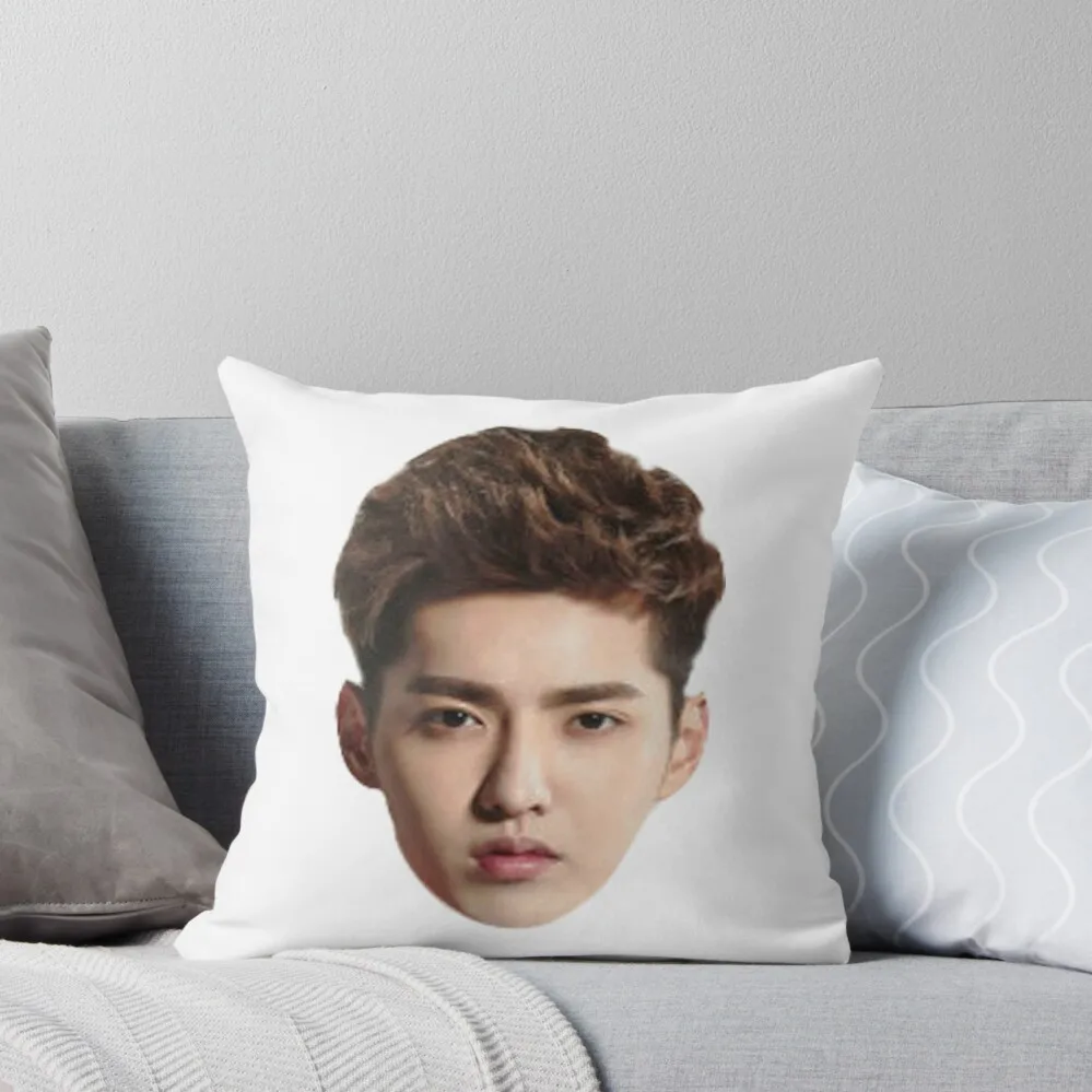 

Kris Wu Head Throw Pillow home decor items Christmas Cushion For Home