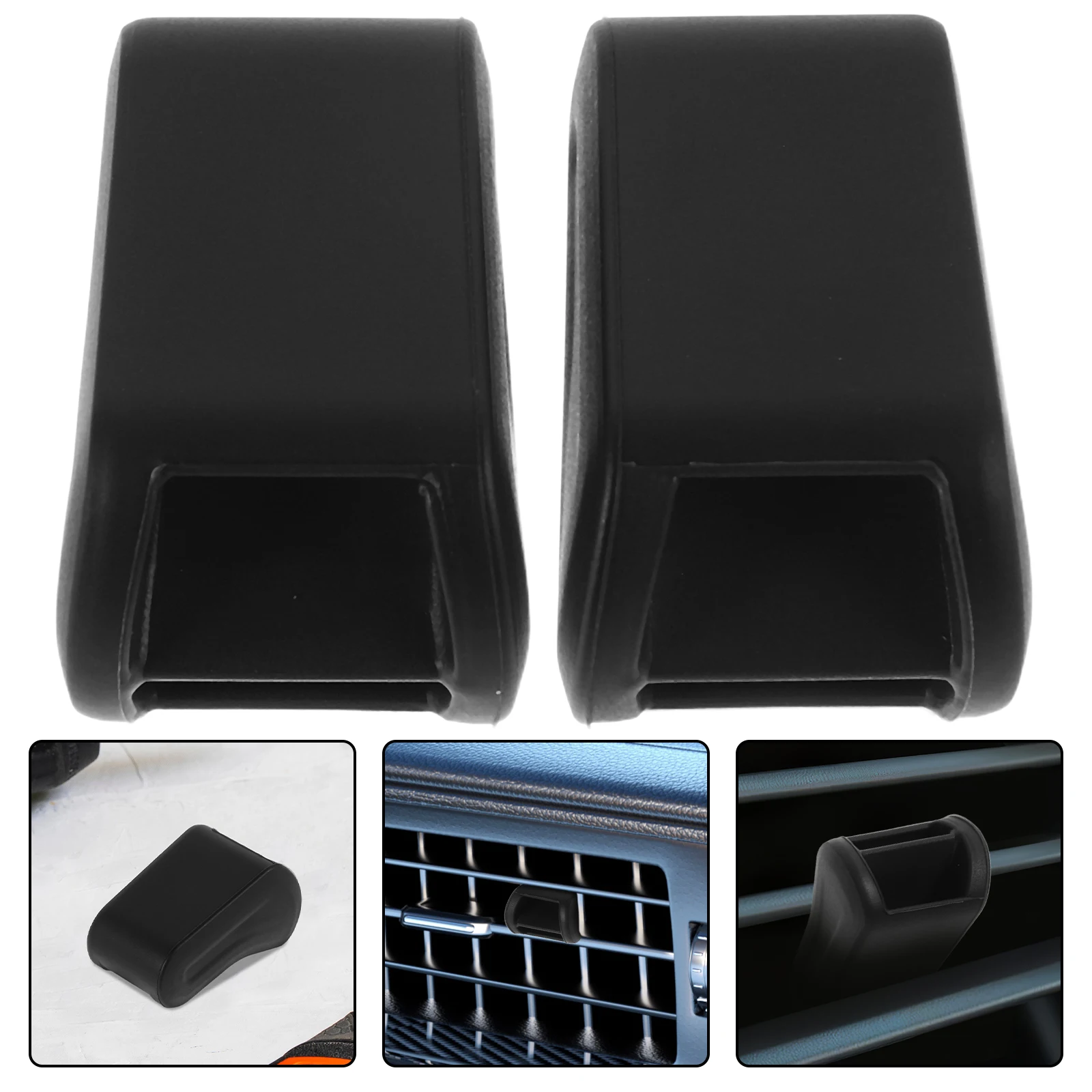 

2 Pcs Car Air Conditioner Clip Freshener Adapter Outlet Accessories Abs Vent Clip-on