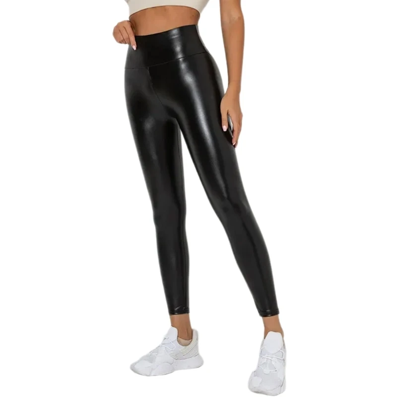 Modern Leather Pants For Women High Waist Skinny Fit Nightclub Outfit Bottoms For Clubbing And Festivals