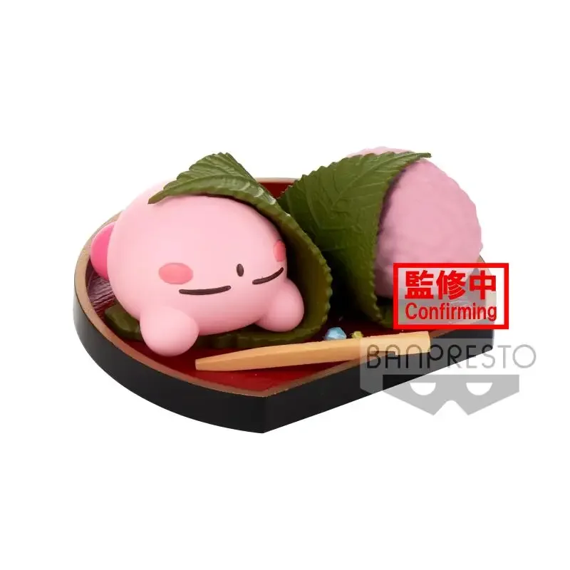 Bandai genuíno kirby paaldolce coleção hamburgo anime figuras de ação brinquedos para meninos meninas crianças presentes modelo colecionável ornamentos