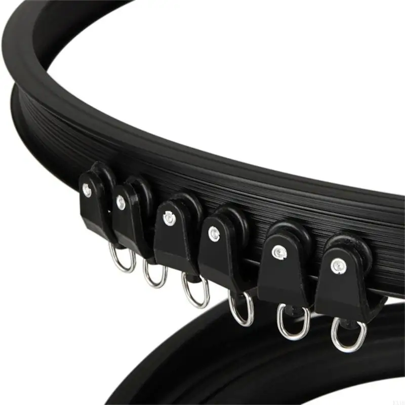 KX4B 5 mètres longueur Curtain Track Set pour les rails rideaux d'installation plafond avec des rouleaux kits pour