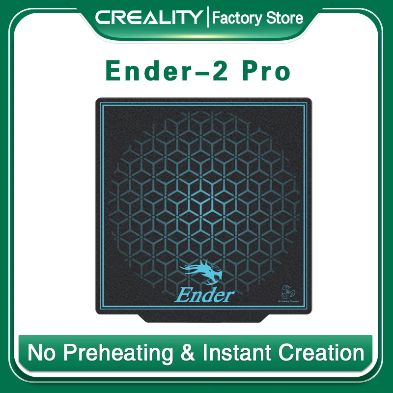 

Official Creality 3D Printer Ender-2 Pro Frosted Cold Printing Plate No Preheating Soft Magnetic Sticker Hotbed 180x170x1mm