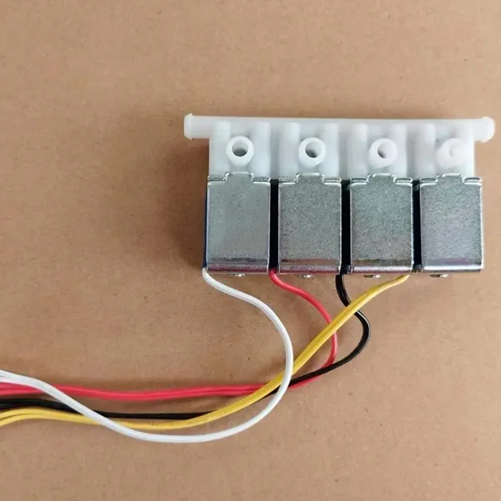 4-Way 1 in 4 out DC 12V Normally Closed N/C Micro Electric Solenoid Gas Air Valve For Car massage chair cushion