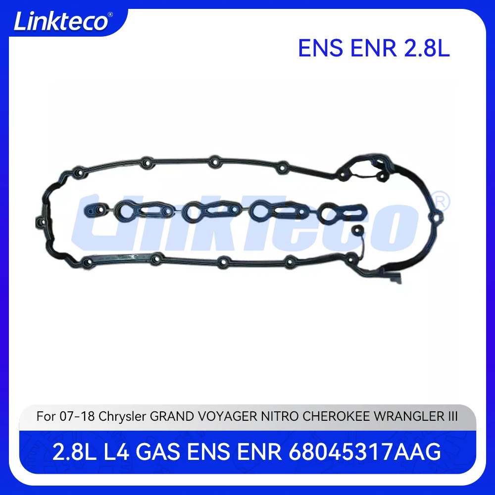 

Engine Part Valve Cover Gasket Set Fit 2.8 T L L4 GAS ENS ENR For 07-18 Chrysler GRAND VOYAGER Dodge JEEP CHEROKEE WRANGLER 2.8L