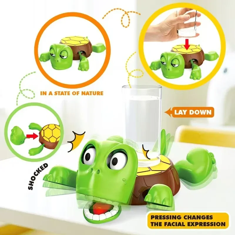 3D Quirky Turtle Coaster Panicked Turtle Insulated Coaster Ornament Stress relieve Funny Bugsy Doll Mug Base Decoration Toy