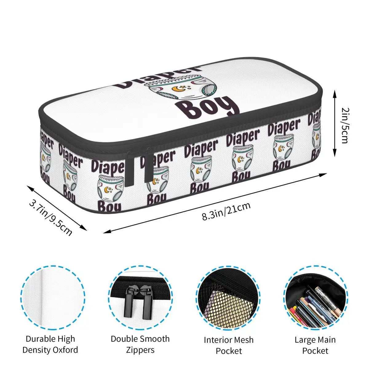 Abdl-funda para lápices de pañales para niños y adultos, Ddlg, regalos para estudiantes, caja de bolígrafos, bolsa de lápices, suministros de papelería, bolsa porta bolígrafos