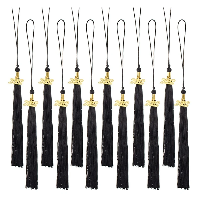 

12 Pieces Graduation Tassel With 2022 Charm For Graduation Cap Charm Ceremony Graduation Party Accessories