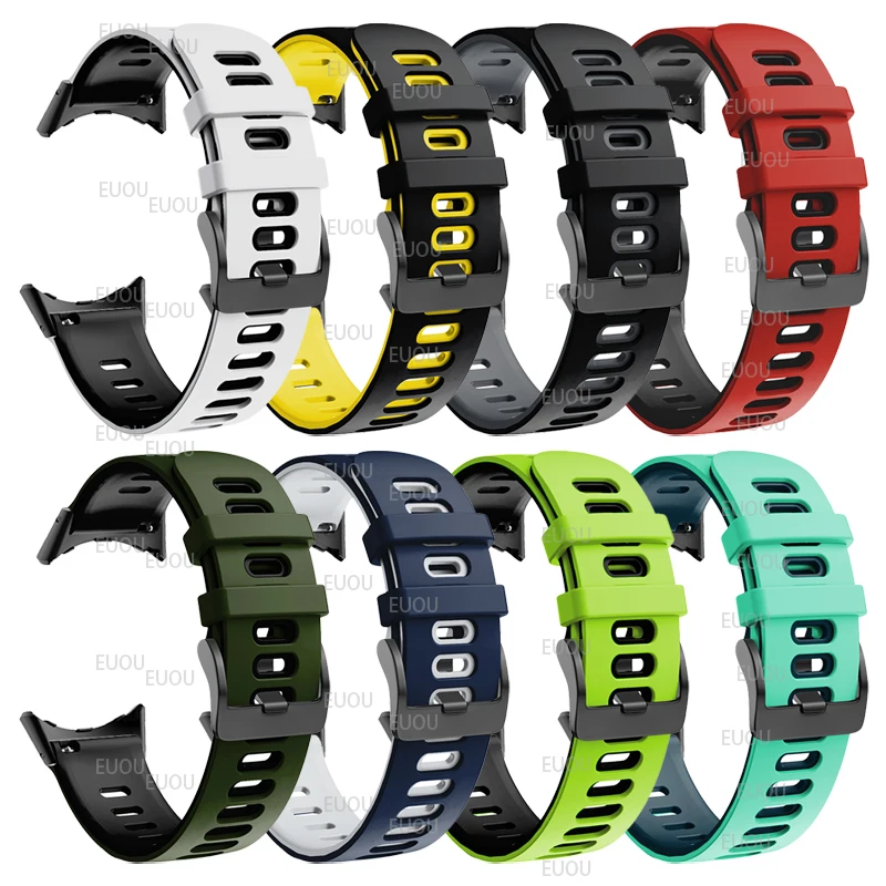 Double color Silicone Strap For Google Pixel Watch 2 Bracelet for Pixel Watch Sport Watchband Replaceable Band Accessories