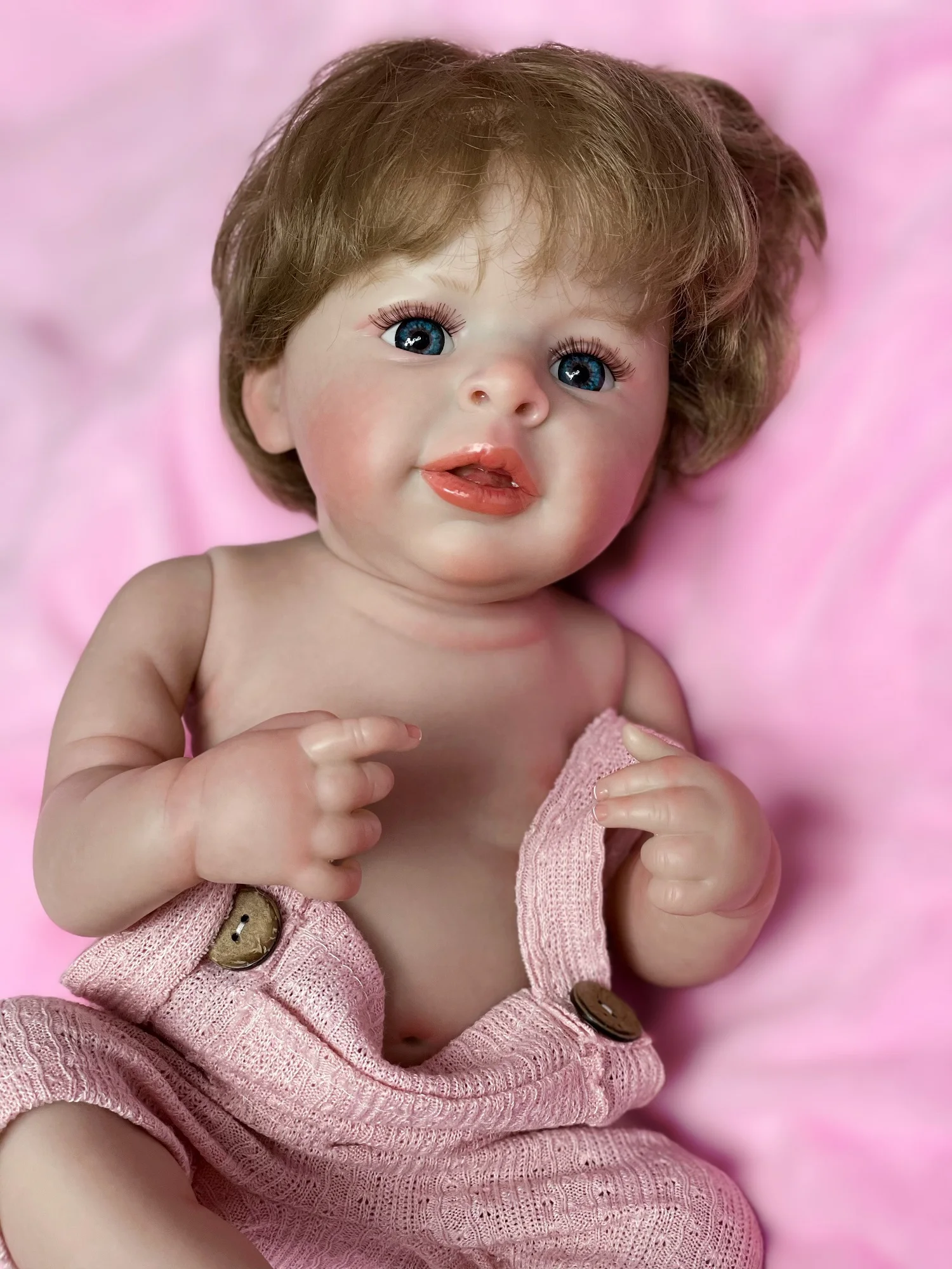 18-20Inch Waterproof Jaylan Bebe Reborn Girl/Boy With Rooted Hair Full Body Silicone Vinyl Lifelike Realistic Newborn Baby Doll