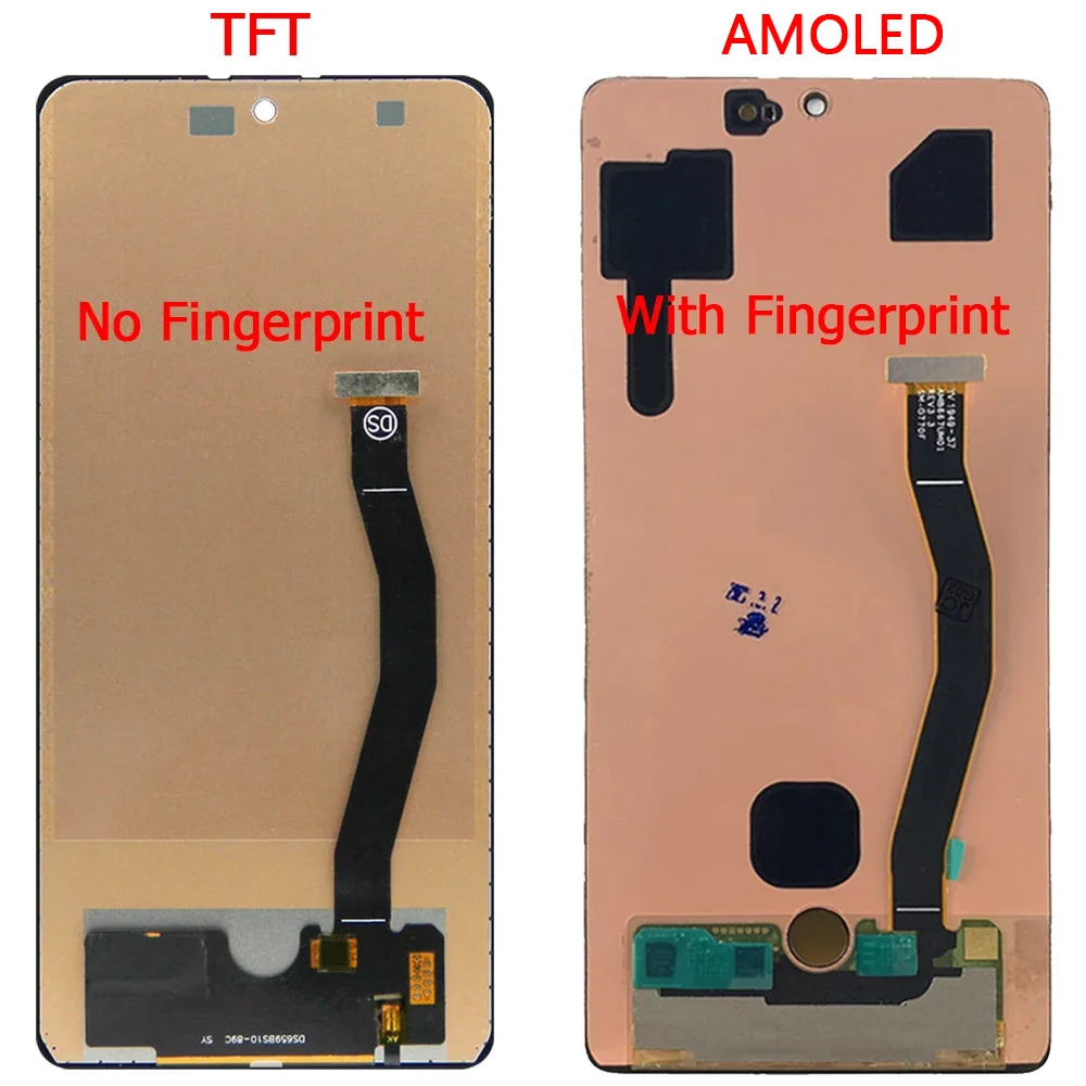 New For Samsung S10 Lite Display G770 LCD Screen With Frame 6.7