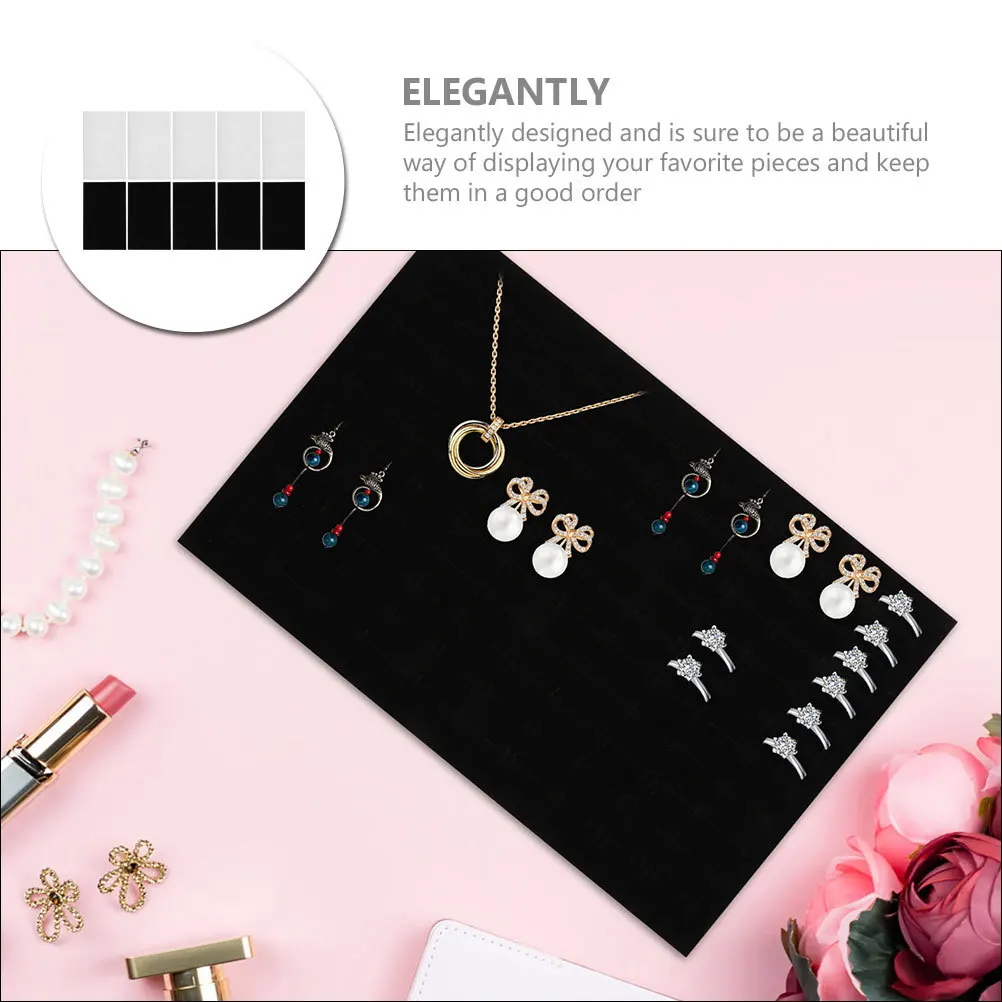 10pcs Jewelry Box Insert Sponge Pad For Ring Holder Earring Storage Display Organizer Liner Mat Case Supplies Ear Insert