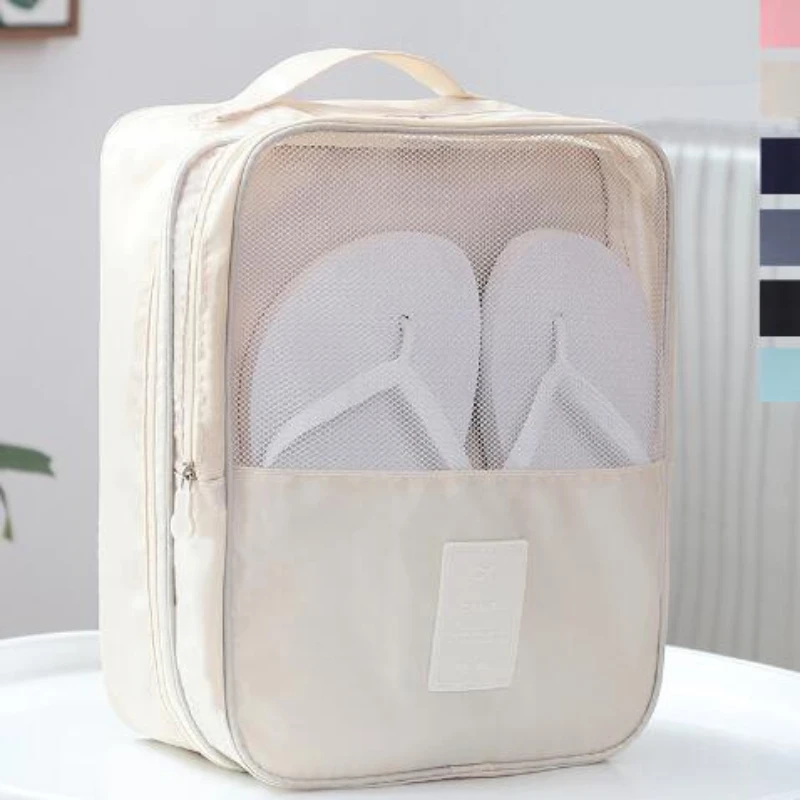 Oxford Cloth Shoe Bag Travel Storage Three Pairs Shoes Storage Bag Waterproof Sneakers Slippers Sorting Bag Wardrobe Organizers