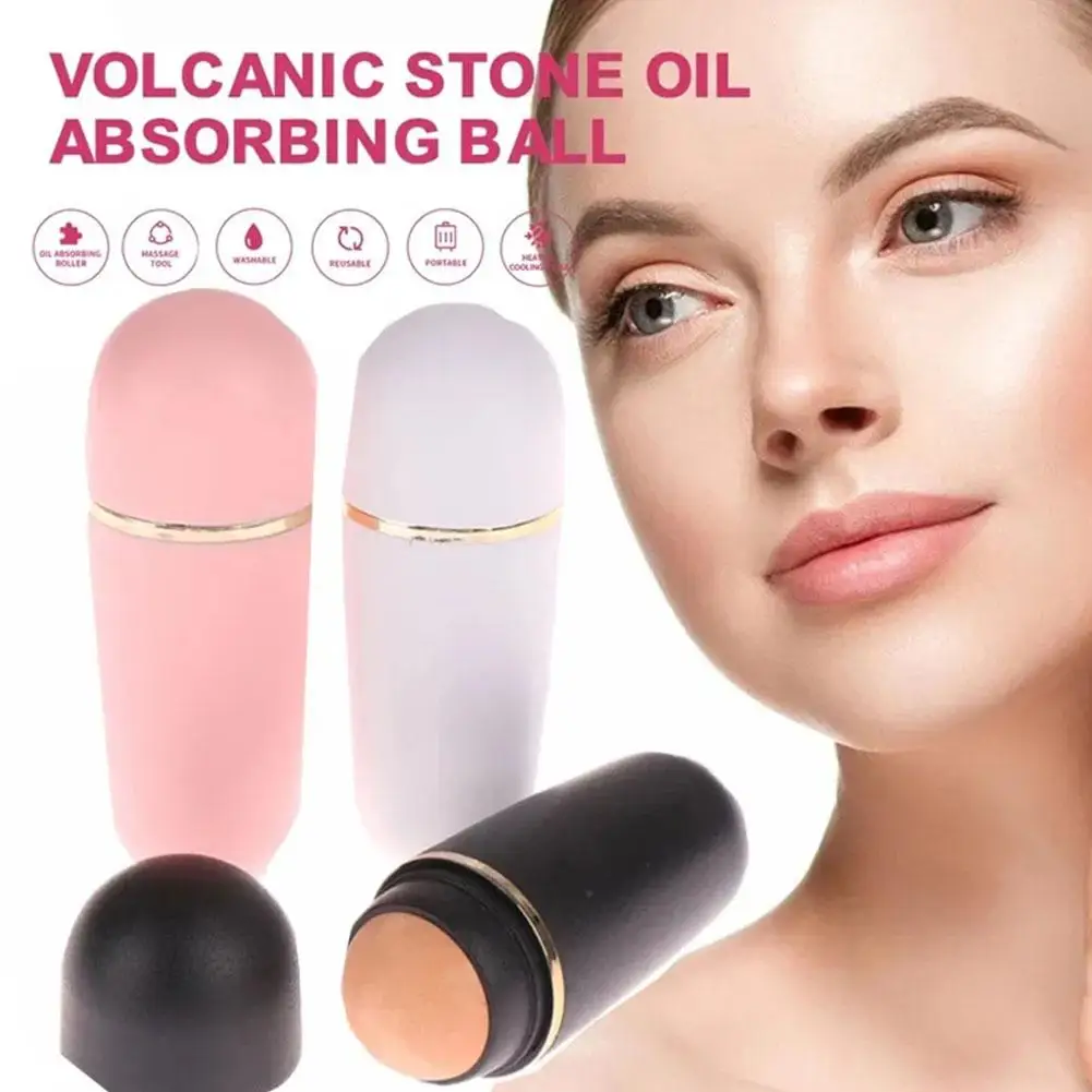 Rullo facciale riutilizzabile controllo della pelle grassa per il trucco del viso che assorbe l'olio Mini massaggio strumento per la cura della pelle del viso