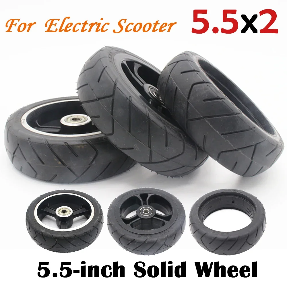 5,5-calowe 6-calowe pełne koło 5,5x2 Szybkie koło F0, Jackhot, Nes Skuter z włókna węglowego 5,5 * 2 Solid Tire Alloy / Plastic Wheel