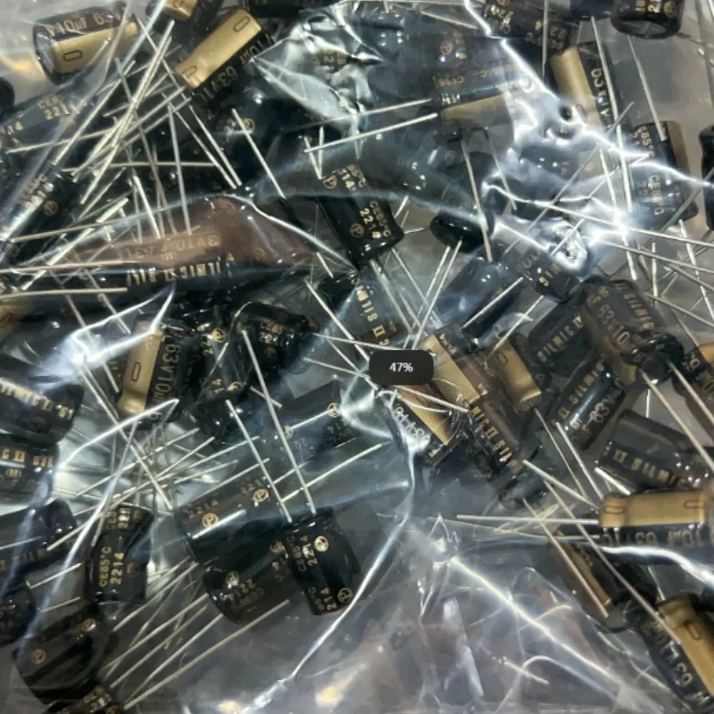 10PCS-100PCS 10UF 63V Japanese Ina ELNA Audio Capacitor 63V10UF 8 * 12 SILMIC II Copper Pin