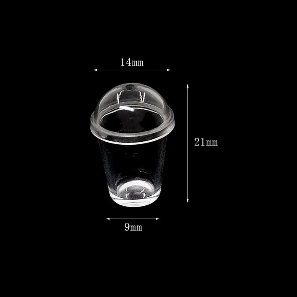 5 pièces tasse tasse boisson accessoires Mini maison fournitures boire minuscules tasses à café décorations en plastique Simulation simulée