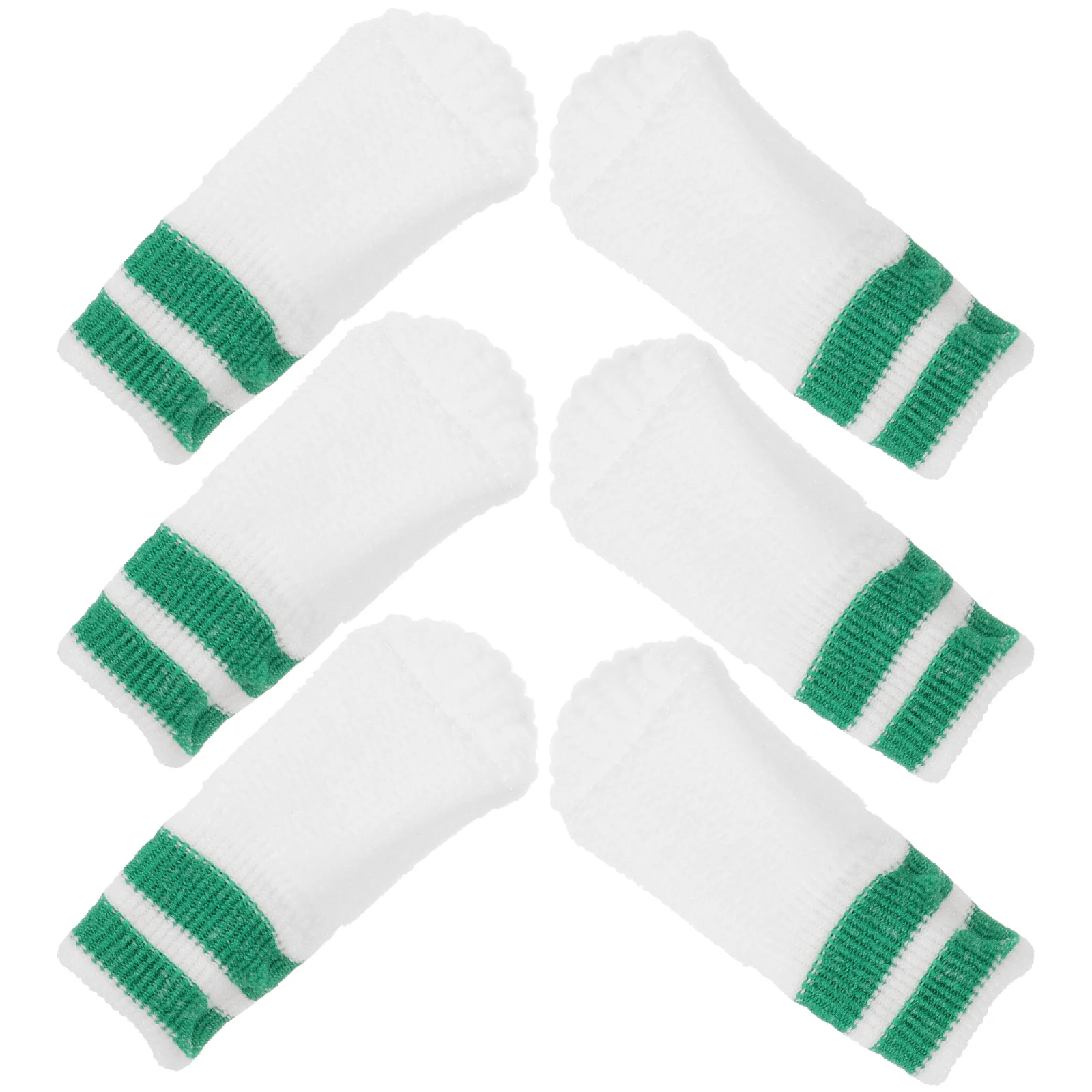 

6 Pcs Pet Cleaning Finger Cot Soft Bristles for Dogs Cats Oral Hygiene Tool Small Green Dog Finger Doggy Puppy Toothbrush Cat