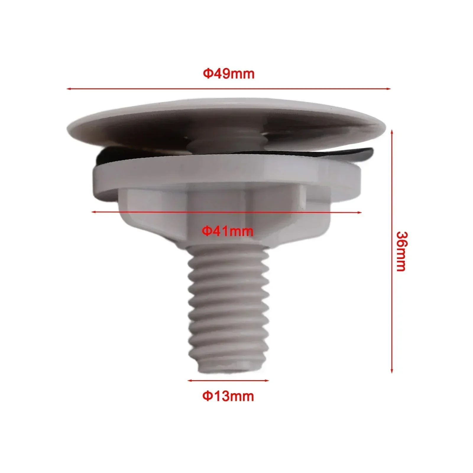 Bathroom Kitchen Toilet Sink Stopper Replace Replacement Tap Hole Tool 1 Piece Water Stop White 49mm Accessory