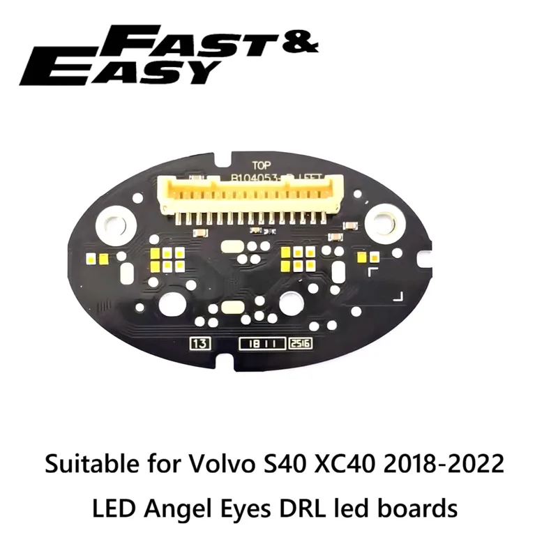 Aftermarket new 90122310 LED Angel Eyes DRL daytime running light led boards LED PCB for Volvo S40 XC40 2018-2022 high spec