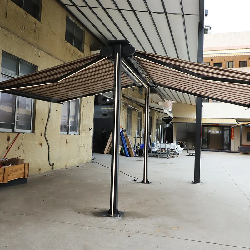 

ATV&UTVCustomized Premium GULI Double Side Awning LED Light Remote Control Electric Full Cassette Aluminum Alloy Freestanding Bu