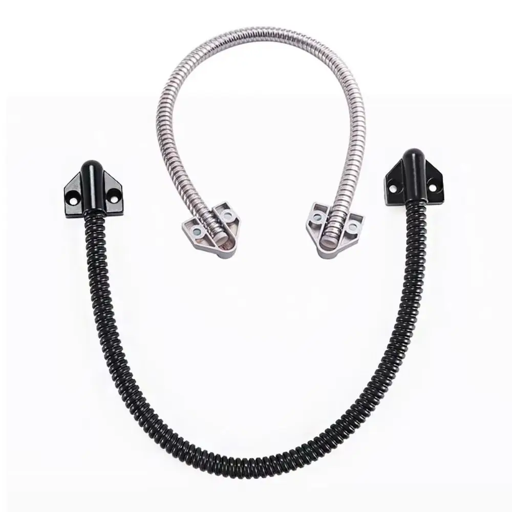 Stainless Steel Access Control Cable Zinc Alloy Head Anti-pinch Door Loop Flexible Metal Head Wire Protector Secure Access