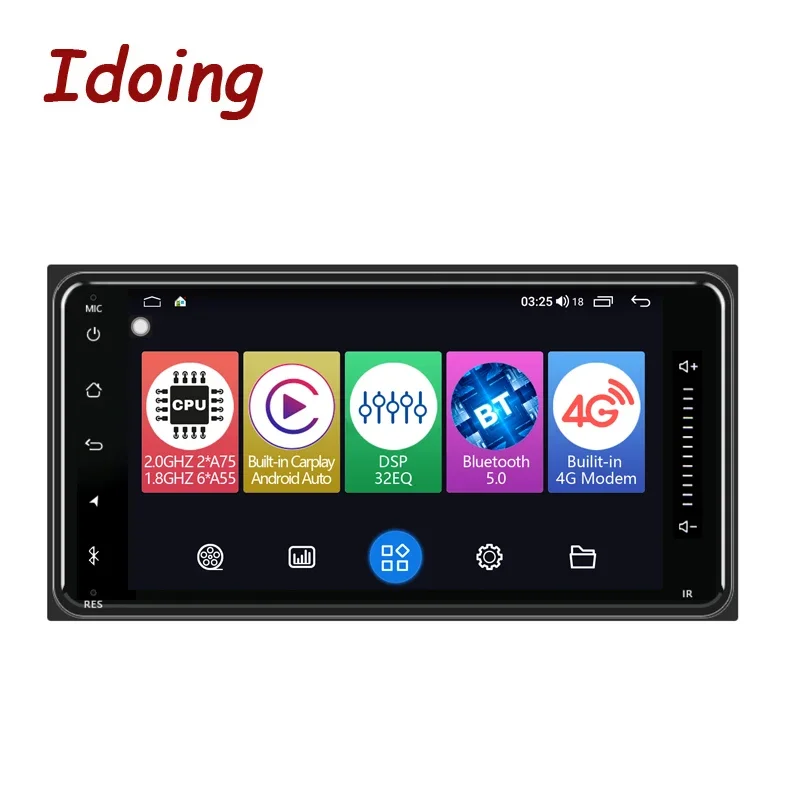 Idoing 7Android 2.5D Head Unit Plug And Play For Toyota-Universal Car Radio Audio Multimedia Player GPS Navigation Carplay Auto