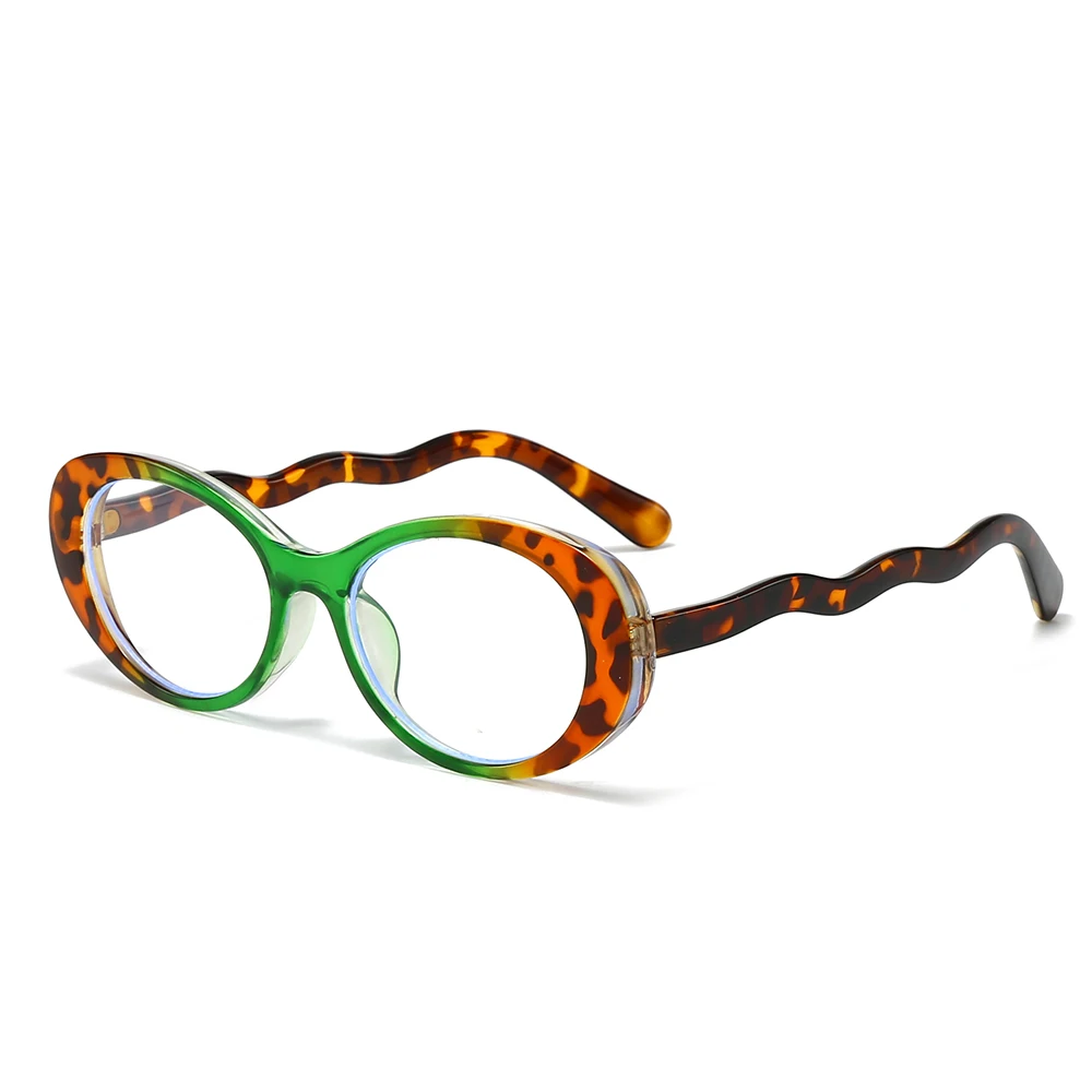 2025 نظارات شمسية بإطار صغير بيضاوي الشكل للنساء، نظارات دائرية، عدسات شفافة، عدسات مضادة للضوء الأزرق، مضادة للإشعاع