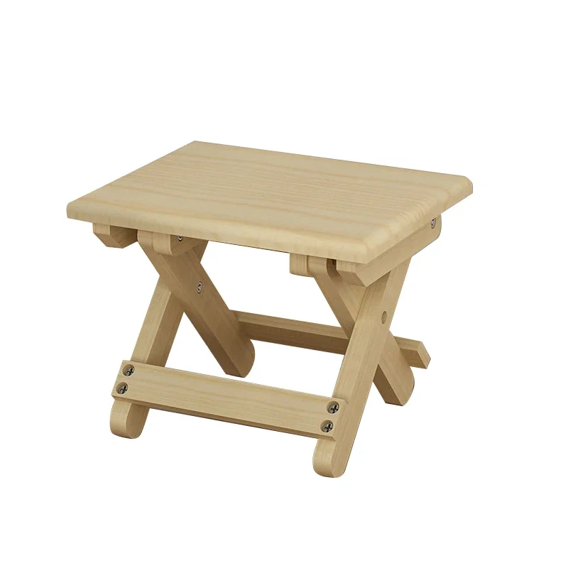 

Folding Vanzlife Solid Wooden Stool Chair Portable Train Fold Stools Adult Organizing Small Chair Foldable Bench Furniture