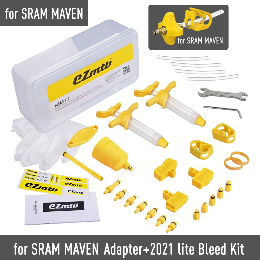 EZMTB Fiets Ontluchtingsset Gereedschap voor SRAM Maven Olievul-aansluitadapter voor SRAM Guide Level Force Red Schijfrem Olie Ontluchtingsgereedschap