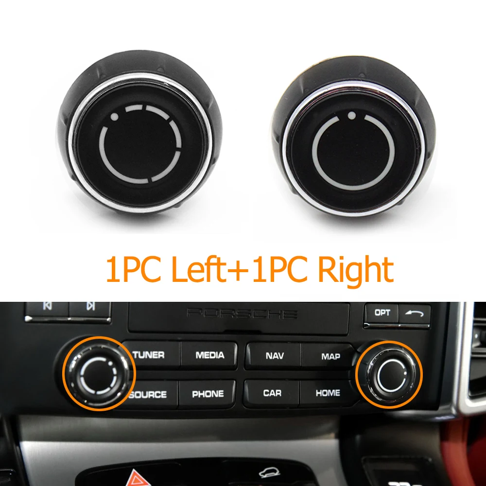 Car Dashboard CD Player Audio Sound Volume Control Knob Switch Button For Porsche Cayenne 7P5 Panamera 970 Macan Boxster 718 911