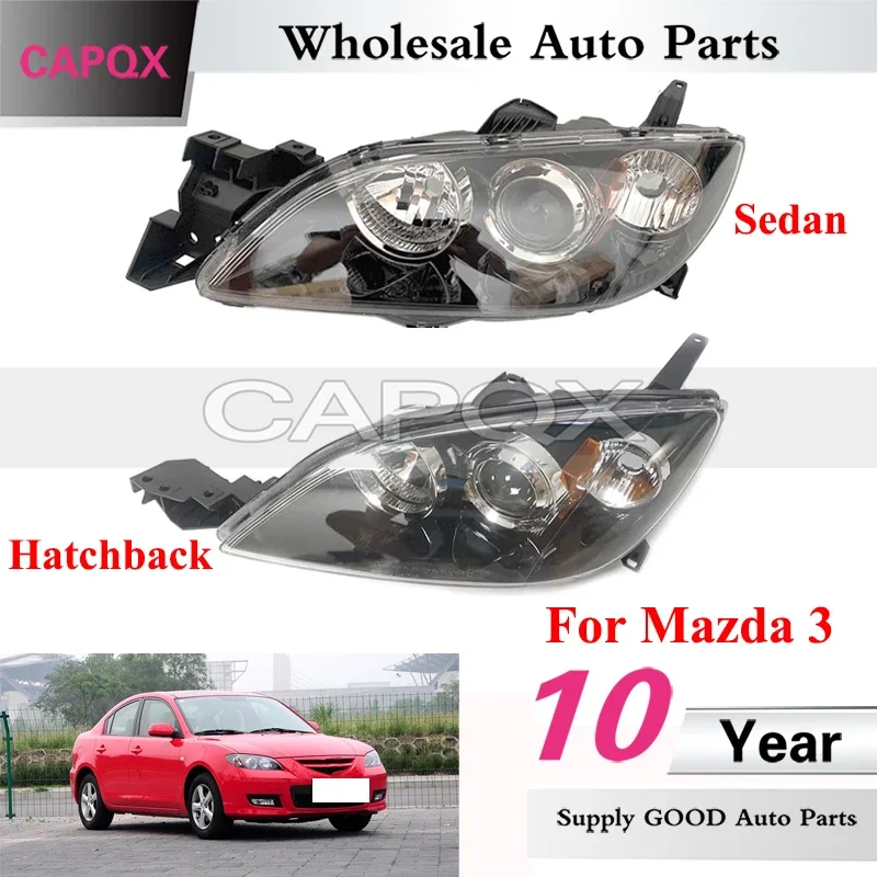 

CAPQX Car Front Bumper Headlight For Mazda 3 Front Head Light Headlamp Head Lamp